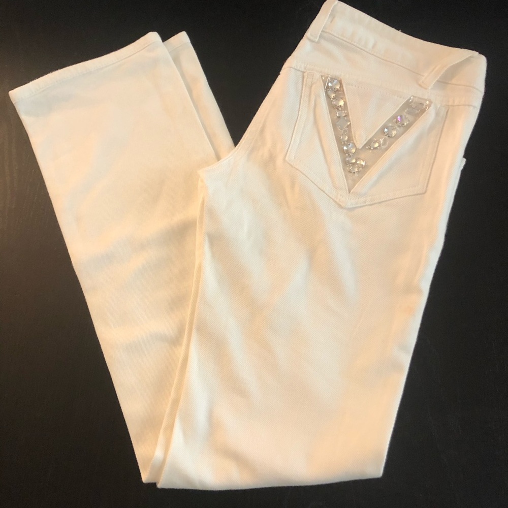 VERSACE WHITE JEANS